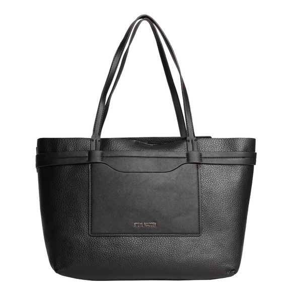 Steve Madden Handbags - NWT Steve Madden Btruli Black Pebbled Tote Bag